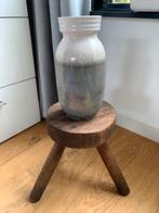 Vintage Bay West Germany wit grijze vaas, Antiek en Kunst, Ophalen of Verzenden