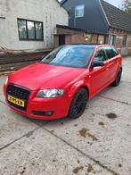 Audi A3 3.2 Sportback 184KW Quattro DSG 2004 Rood, Auto's, Audi, Stoelverwarming, 3189 cc, Leder en Stof, 1600 kg