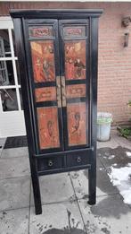 Antiek Japans Brokaat Kastje - 176x61x58 cm, Ophalen, Gebruikt