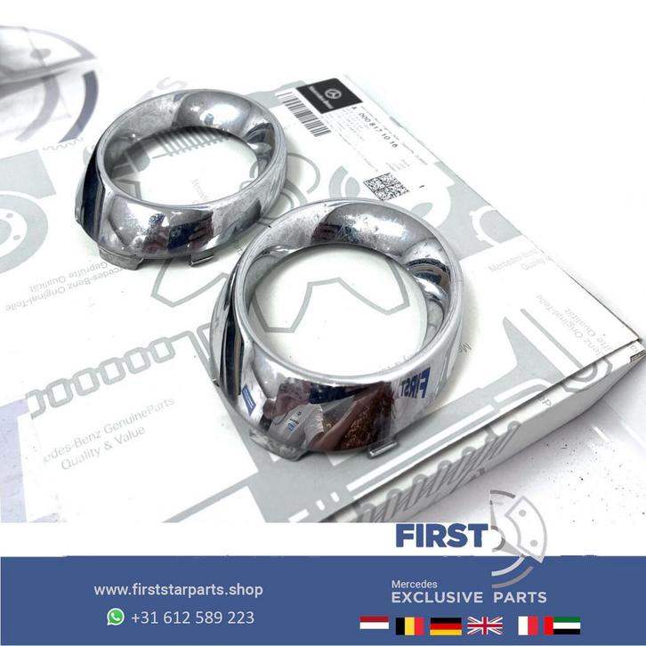 Originele AMG LINE dagrijverlichting/mistlamp RINGEN SET W20, Auto-onderdelen, Verlichting, Mercedes-Benz, Gebruikt, Ophalen of Verzenden