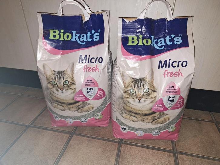 Biokat's micro fresh 2x 14 L, Dieren en Toebehoren, Kattenbakken, Nieuw, Ophalen