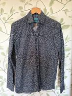 Britsh Indigo blauw wit overhemd rondjes maat 39 medium, Blauw, Britsh Indigo, Zo goed als nieuw, Halswijdte 39/40 (M)