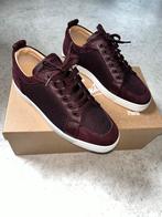 Christian Louboutin Louis Flat Calf Leather Bordeaux 40.5, Christian Louboutin, Nieuw, Ophalen of Verzenden, Sneakers of Gympen