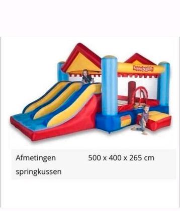 Springkussen met 2 glijbanen te huur! beschikbaar voor biedingen