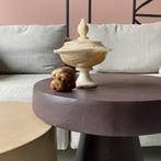 Onyx marmeren sierschaaltje met deksel, Huis en Inrichting, Ophalen, Zo goed als nieuw, Rond, Hout