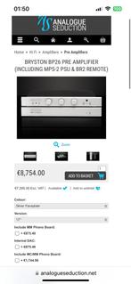 Bryston BP26P + MPS2 19”  MSRP= €9600, Audio, Tv en Foto, Versterkers en Receivers, Ophalen, Zo goed als nieuw, Minder dan 60 watt