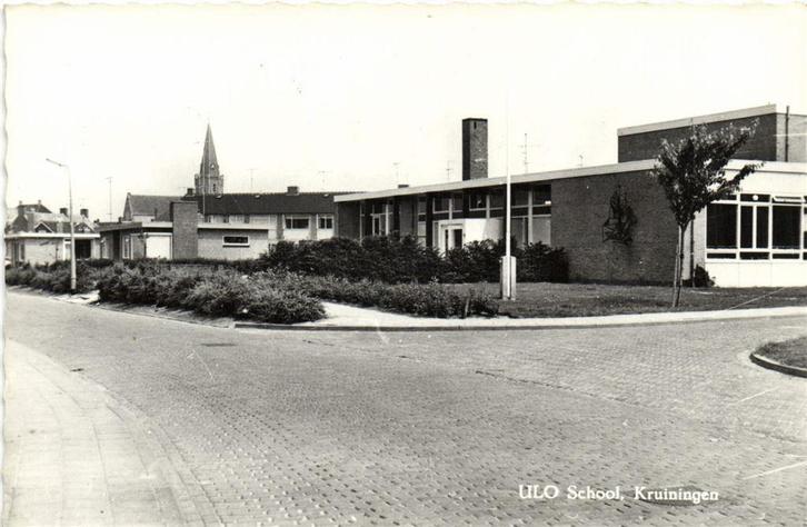 ULO School, Kruiningen - ongelopen, Verzamelen, Ansichtkaarten | Nederland, Ongelopen, Noord-Brabant, Voor 1920, Ophalen of Verzenden