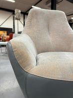 Nieuw Leolux Cantate fauteuil grijs stof Design stoel Draai, Huis en Inrichting, Fauteuils, Ophalen of Verzenden