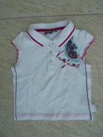 Vingino polo t-shirt wit / roze maat 68 shirt, Kinderen en Baby's, Babykleding | Maat 68, Meisje, Shirtje of Longsleeve, Ophalen of Verzenden