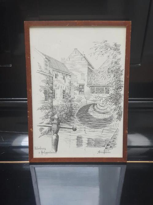 prent Uilenburg Hertogenbosch Alfons Schiffeleers, Antiek en Kunst, Kunst | Litho's en Zeefdrukken, Ophalen