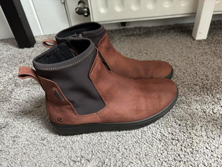 Ecco Soft 7 Tred Dames Laarsjes - Maat 39, Kleding | Dames, Schoenen, Zo goed als nieuw, Lage of Enkellaarzen, Bruin, Ophalen of Verzenden