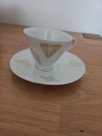 Art Deco kop en schotel Mitterteich Bavaria, Antiek en Kunst, Antiek | Servies los, Ophalen of Verzenden