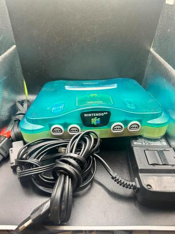 N64 crystal blue zie beschrijving beschikbaar voor biedingen