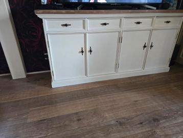 Landelijk Dressoir Massief Hout 200cm beschikbaar voor biedingen