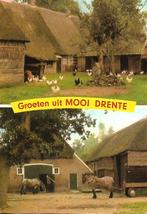 Drenthe- -2-luik,  boerderijen., Verzenden, 1980 tot heden, Gelopen, Drenthe