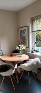 Ronde grenen antieke tafel, Huis en Inrichting, Gebruikt, Rond, Ophalen of Verzenden, 100 tot 150 cm