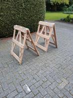 Houten schragen, Doe-het-zelf en Verbouw, Ladders en Trappen, Zo goed als nieuw, Minder dan 2 meter, Ophalen