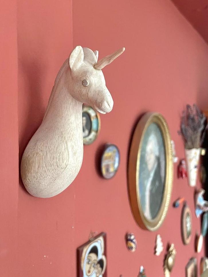 Houten wandhangers set wanddecoratie olifant eenhoorn dieren, Huis en Inrichting, Woonaccessoires | Wanddecoraties, Nieuw, Ophalen of Verzenden
