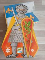 Djeco puzzel ridder - 4+, Ophalen of Verzenden, 10 tot 50 stukjes, Zo goed als nieuw, 4 tot 6 jaar