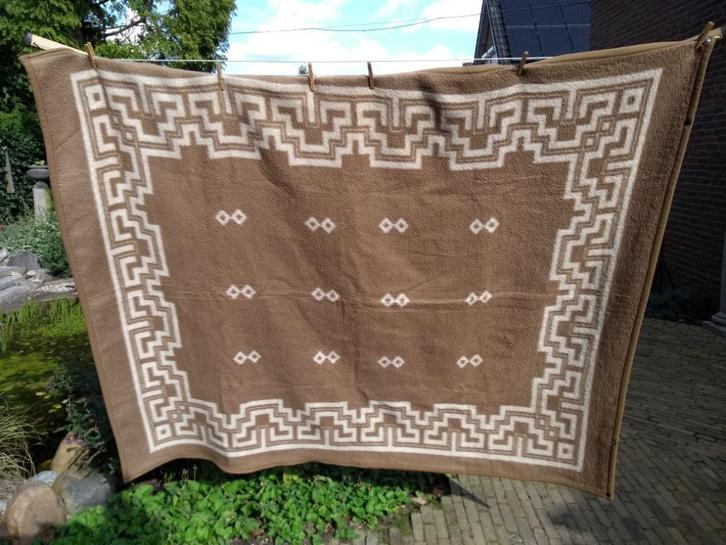 Acryl velours deken met drukknopen tot slaapzak 1.90x1.50 mt, Huis en Inrichting, Slaapkamer | Beddengoed, Gebruikt, Deken of Dekbed