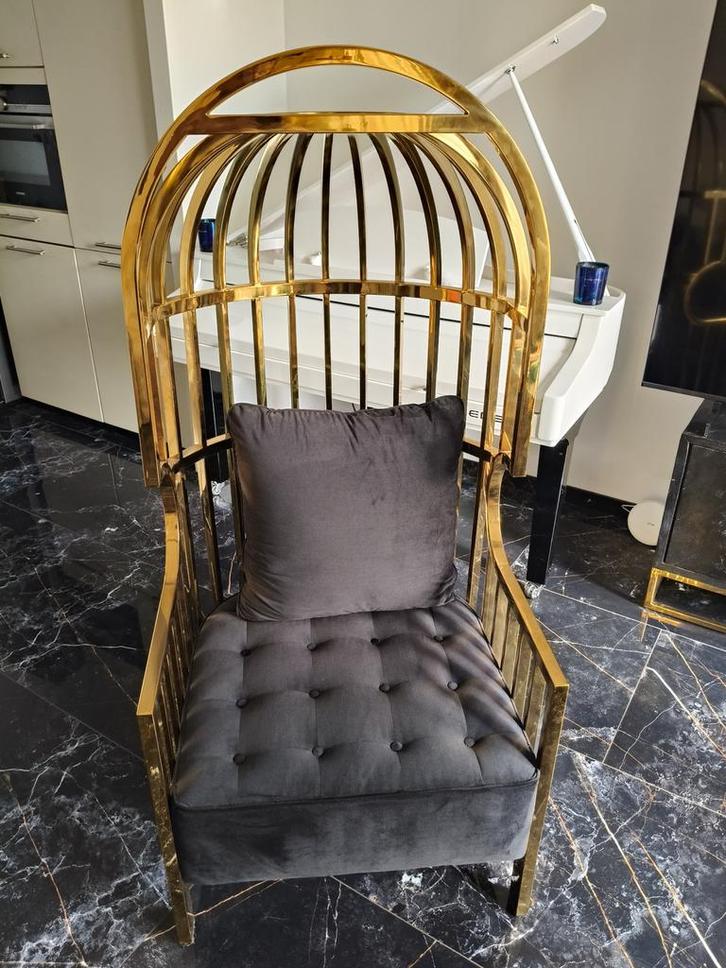 Eichholtz Vogelkooi Fauteuil - Zo Goed Als Nieuw!, Sieraden, Tassen en Uiterlijk, Smartwatches, Zo goed als nieuw, Ophalen