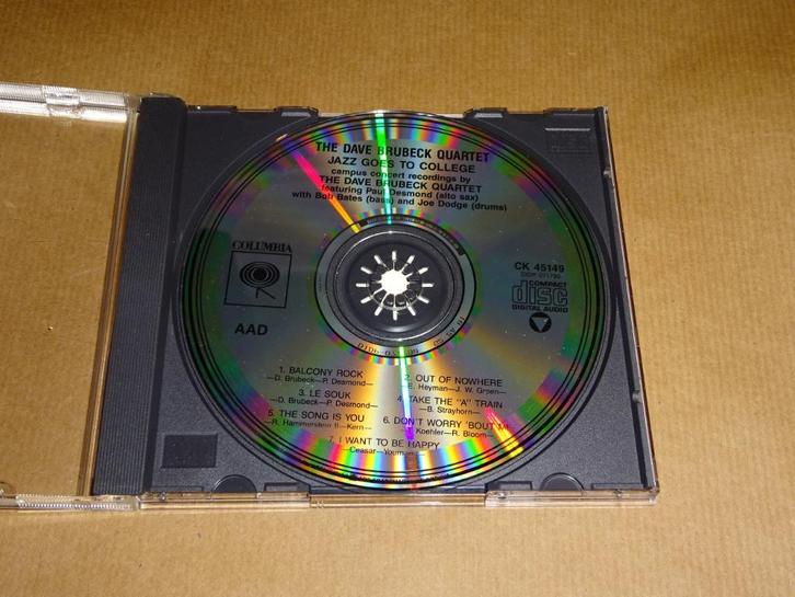 CD The Dave Brubeck Quartet Jazz Goes To College, Cd's en Dvd's, Cd's | Jazz en Blues, Jazz, Ophalen of Verzenden