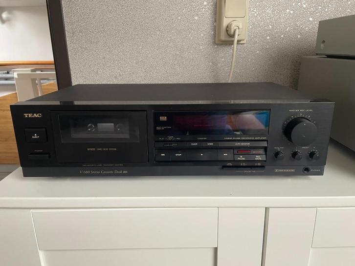 Teac V-680 Cassette deck, Audio, Tv en Foto, Cassettedecks, Enkel, Overige merken, Ophalen of Verzenden