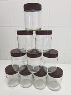 12 Calvé-pindakaas lege glazen potten van 350g / 300ml, Glas, Pot, Bus of Blik, Ophalen of Verzenden, Zo goed als nieuw