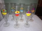 6 oude glazen Vedett bier, jaren 1980, Ophalen of Verzenden, Nieuw, Glas of Glazen, Overige merken