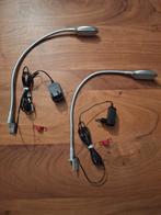 Twee bedlampen met klem, Ophalen of Verzenden, Zo goed als nieuw, Modern, Minder dan 50 cm