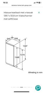 Inbouw Koelkast met Vriesvak - Nieuw!, Witgoed en Apparatuur, Ophalen, 150 tot 200 liter, 120 tot 140 cm, Nieuw