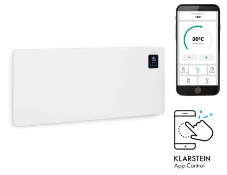 2x elektrische verwarmingen van Klarstein Bansin Smart, Doe-het-zelf en Verbouw, Verwarming en Radiatoren, Zo goed als nieuw, Radiator