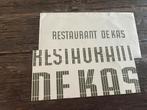 Tegoedbon €100 Restaurant De Kas Amsterdam, Cadeaubon, Overige typen, Twee personen