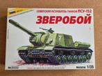 Zvezda 3532 ISU-152 1:35 - is aan begonnen, Overige merken, Gebruikt, Tank, 1:32 tot 1:50