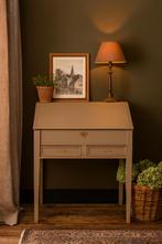 Prachtige authentieke secretaire klep bureau uit 1870, Ophalen, Zo goed als nieuw