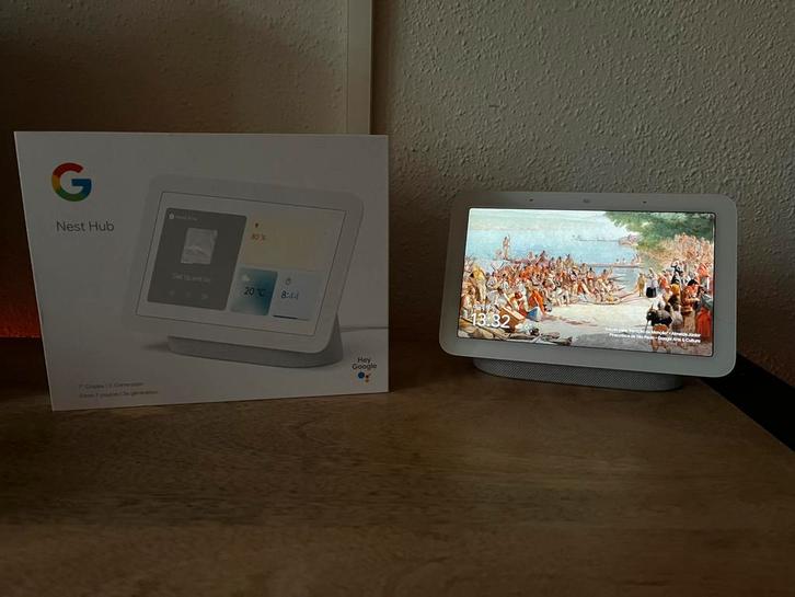 Google Nest Hub (2e Gen), Audio, Tv en Foto, Mediaspelers, Zo goed als nieuw, Ophalen of Verzenden