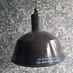 Echte industriële hanglamp, Huis en Inrichting, Lampen | Hanglampen, Gebruikt, Ophalen of Verzenden, Metaal, Minder dan 50 cm