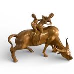 Balinees handgesneden waterbuffel karbouw  sculptuur, Ophalen of Verzenden