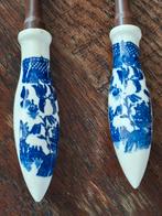 Delfts blauwe grote pollepel met vork antiek, Antiek en Kunst, Ophalen of Verzenden