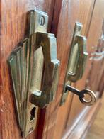 Vintage houten commode met een grijs bruin marmeren blad, Huis en Inrichting, Ophalen, Gebruikt