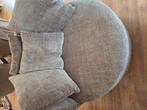Ronde bruine fauteuil (draaiend), Huis en Inrichting, Fauteuils, Ophalen, 75 tot 100 cm, Zo goed als nieuw, 100 tot 125 cm