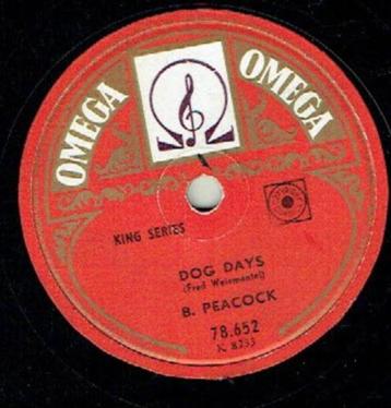 Burnie Peacock & His Orchestra - Dog Days / My Blue Heaven  beschikbaar voor biedingen