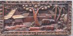 Indonesië. Houtsnijwerk.  Wandplaquete. 51/25/3 cm., Antiek en Kunst, Ophalen