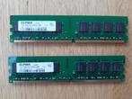 2x 1GB DDR2 RAM 2Rx8 PC4200U-444, Computers en Software, RAM geheugen, Gebruikt, Ophalen of Verzenden, DDR2, Desktop