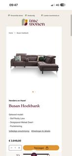 ZGAN Henders en Hazel Busan Hoekbank - Antraciet - 285 x 225, Huis en Inrichting, Banken | Bankstellen, Ophalen, Microleer industrieel elektrische relaxfunctie hoekbank leer