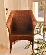 Rotan fauteuil stoel vintage, Huis en Inrichting, Ophalen, Gebruikt, Bruin, Eén