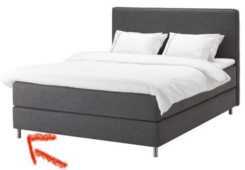 IKEA Bjorli poten voor onder IKEA bed beschikbaar voor biedingen