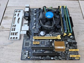 Asus B85M-E Moederbord, i3 CPU en 16GB Ram, Socket 1150 beschikbaar voor biedingen