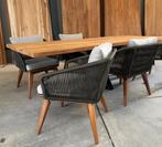 Tuinset oud teak matrix of U poot "200" incl 4 Marisol, Ophalen, 4 zitplaatsen, Teakhout, Nieuw
