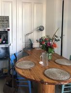 original vintage oak dining table ( tafel ), Huis en Inrichting, Tafels | Eettafels, Ophalen, Gebruikt, Eikenhout, 50 tot 100 cm